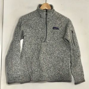 Patagonia Better Sweater 1/4 zip in Heathered Gray